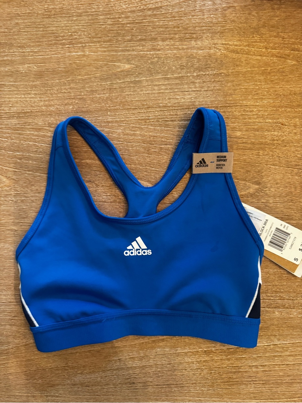 Adidas Women's Blue Racerback Bra NWT